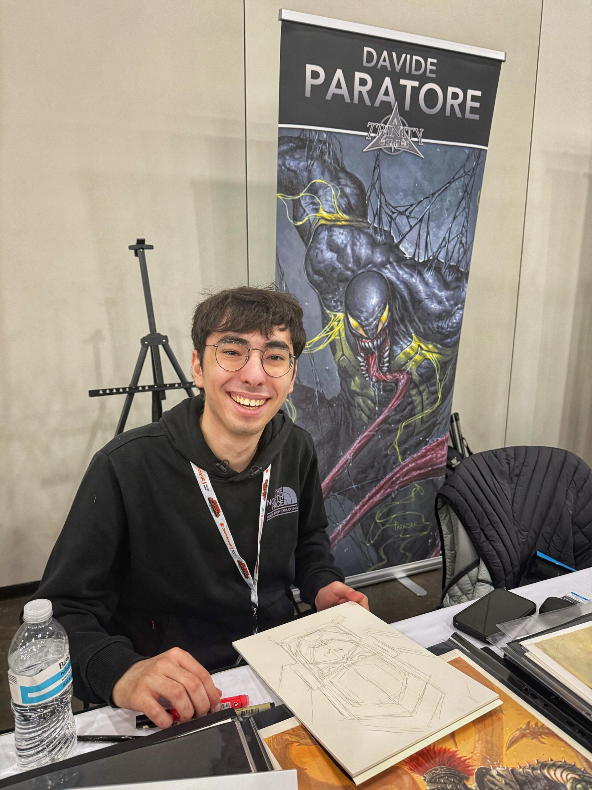Davide Paratore in Artist Alley, NYCC 2025