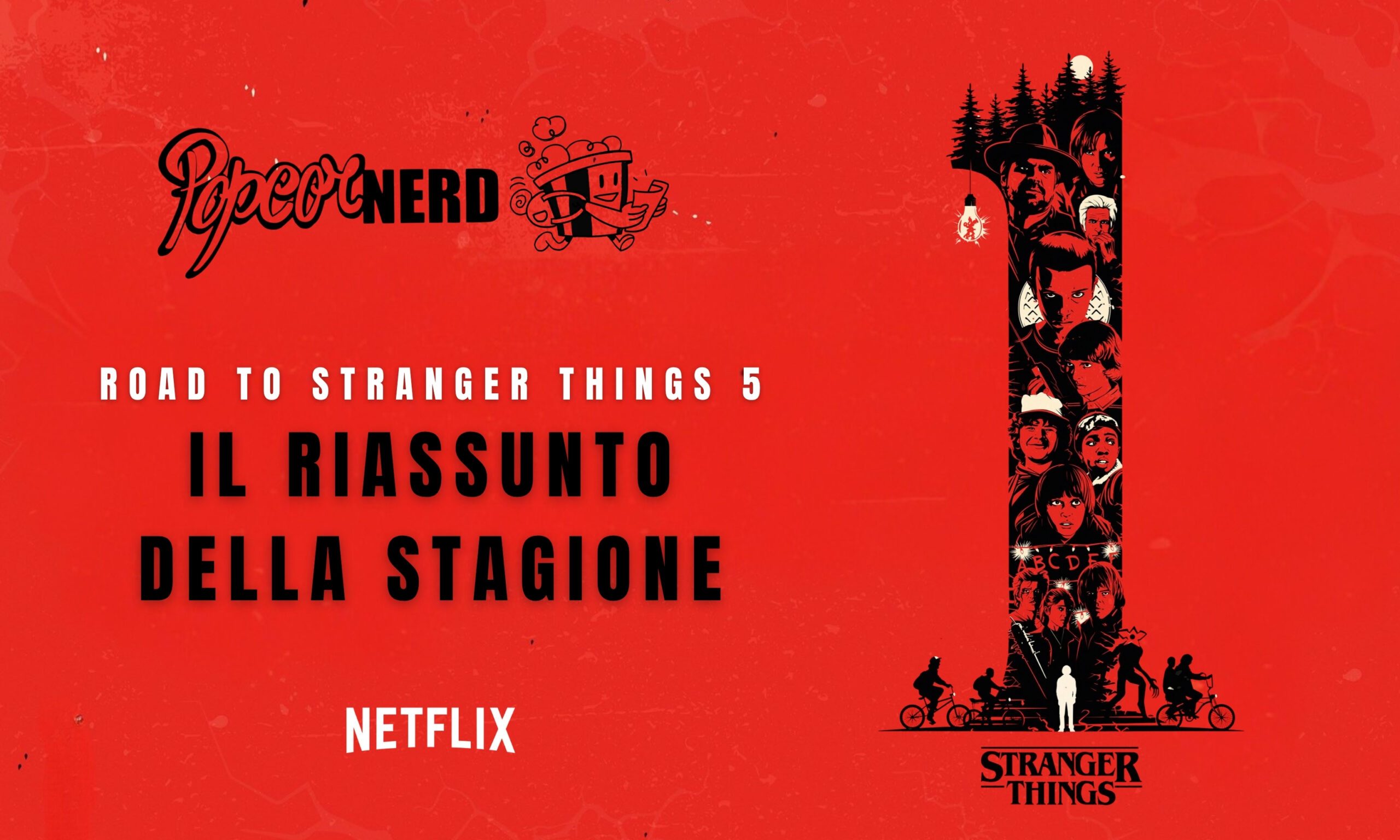 Stranger Things Stagione 1, poster articolo ispirato al lavoro di Rico Jr