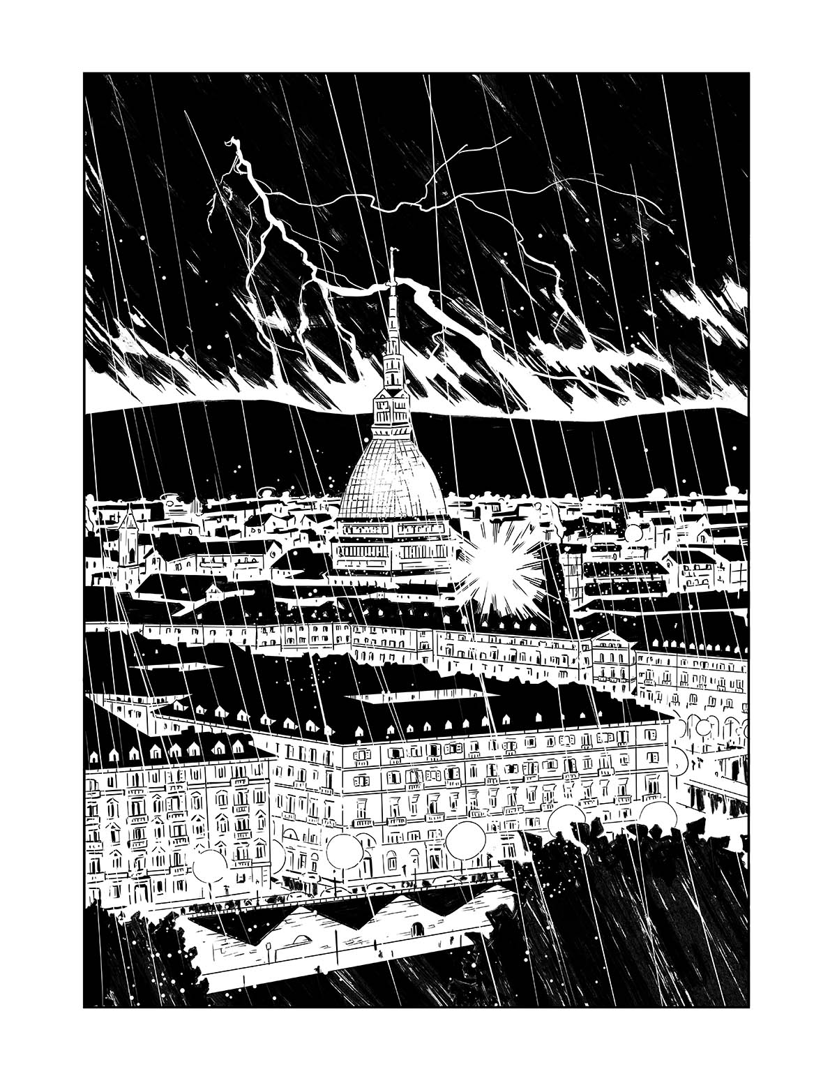 Tavola tratta da Toni Bellasalma 1 - Sfida con la Morte