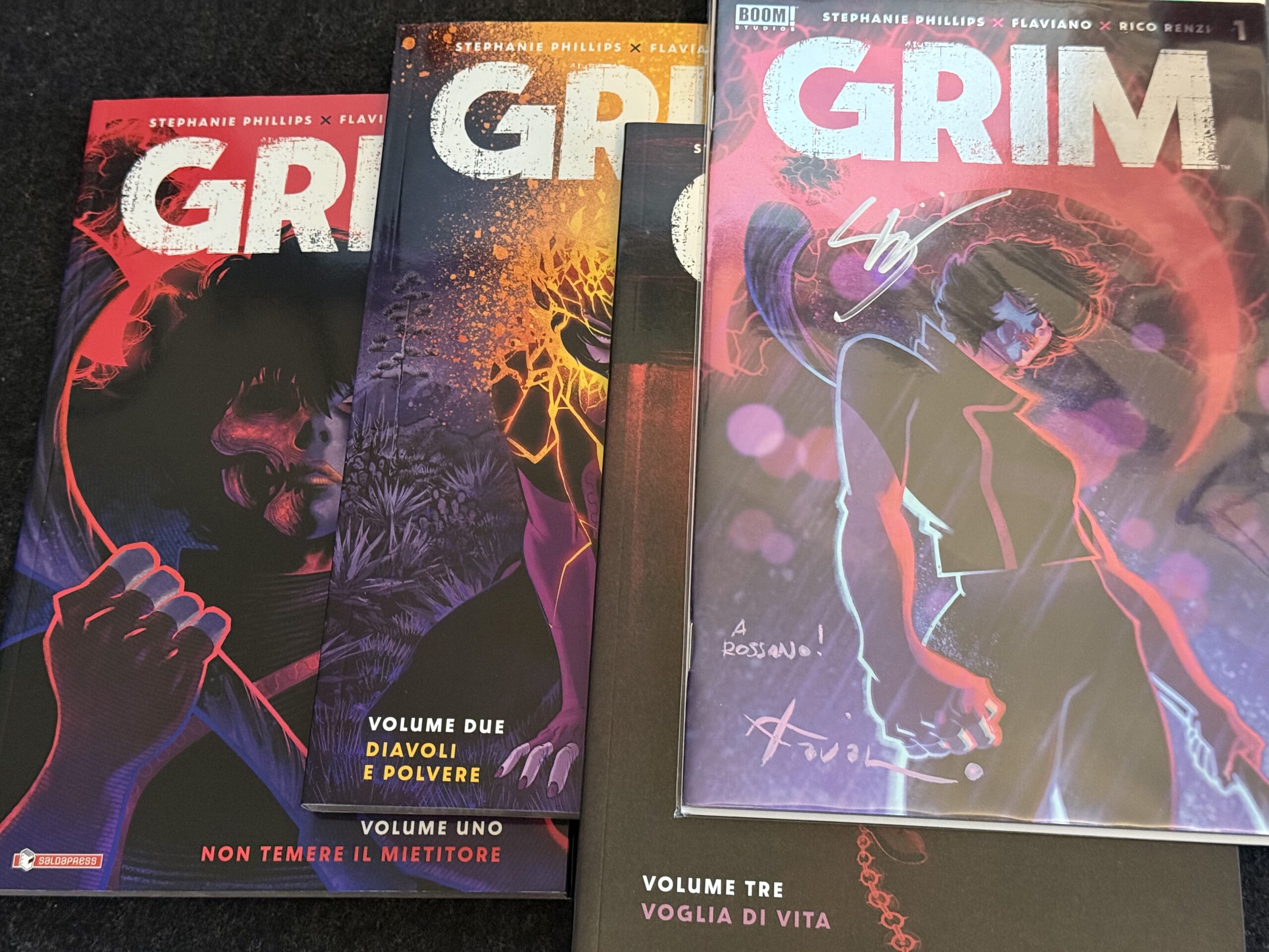 Grim di Stephanie Phillips e Flaviano, pubblicato da BOOM! Studios