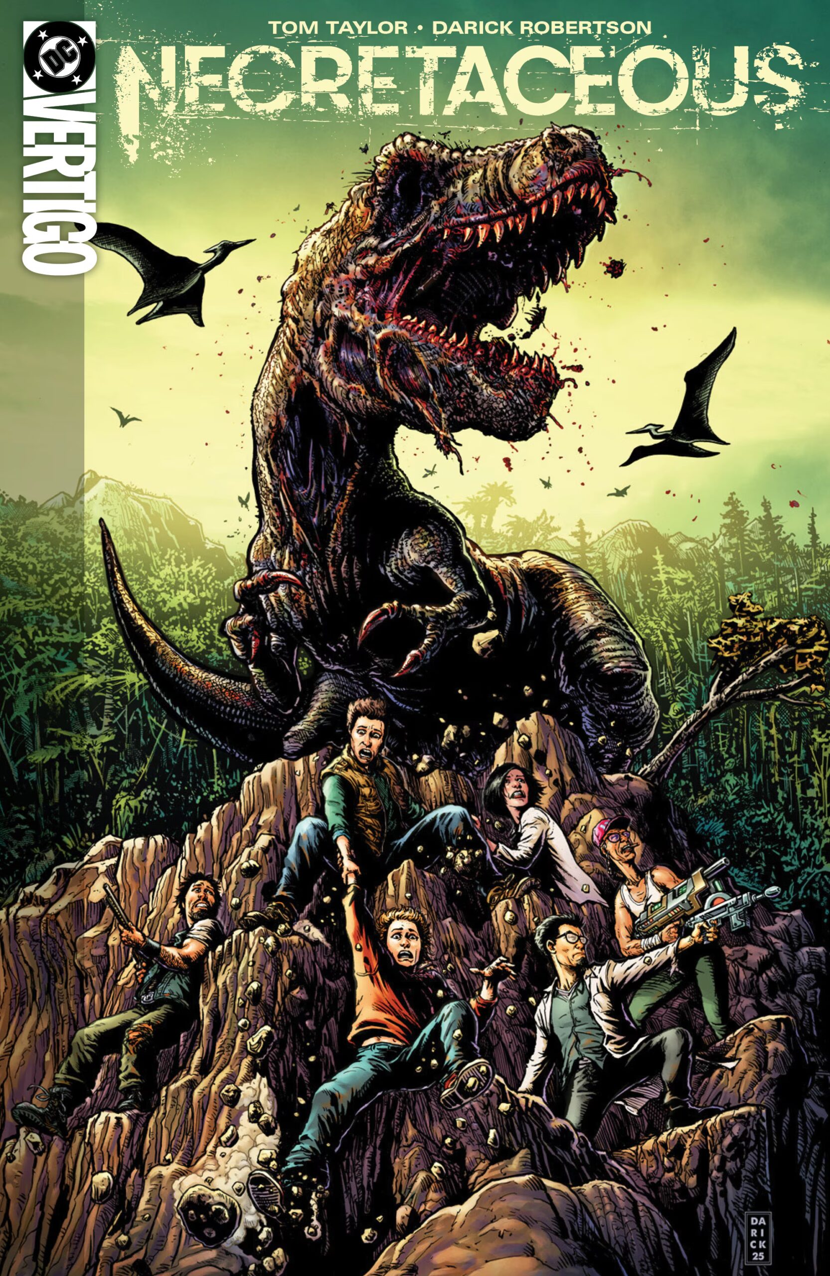 Necretaceous artwork di Darick Robertson & Diego Rodriguez