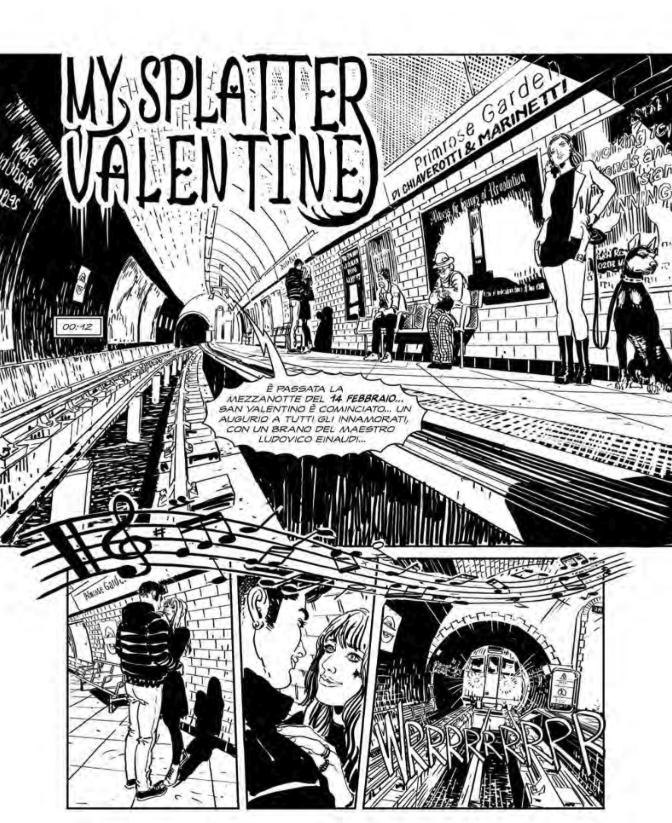 Tavola tratta da Dylan Dog #473 - My Splatter Valentine