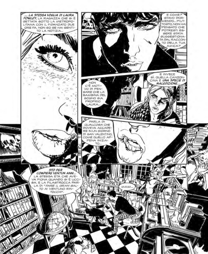 Tavola tratta da Dylan Dog #473 - My Splatter Valentine