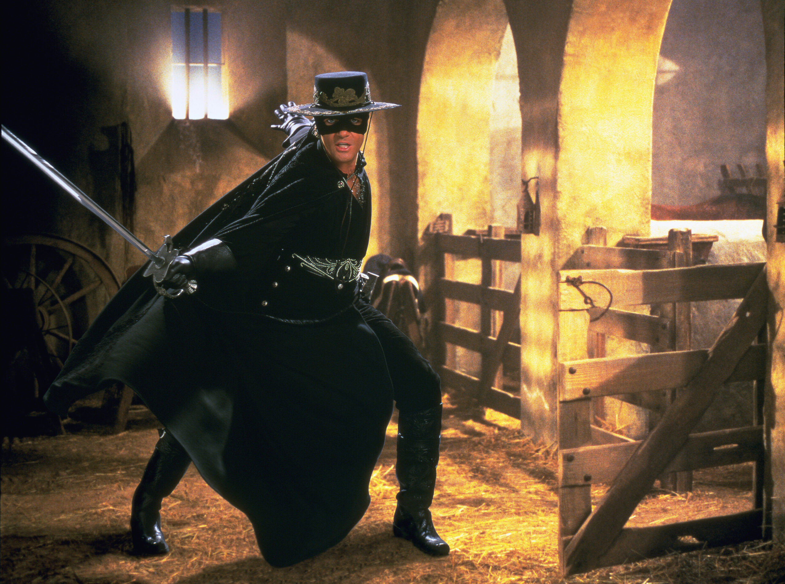 Antonio Banderas nel film La Maschera di Zorro (1998)