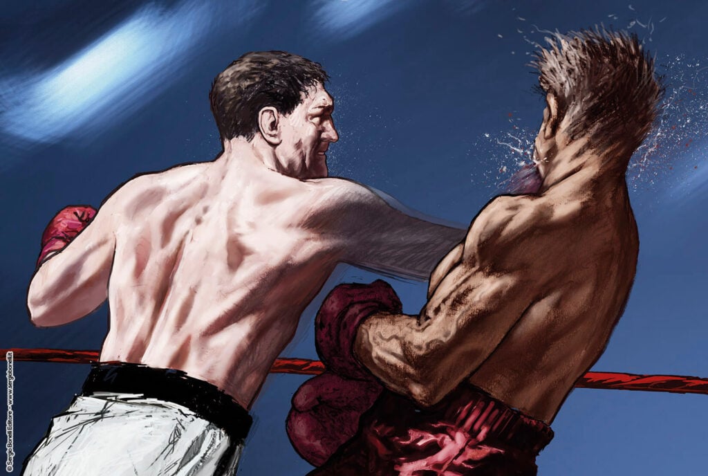 Una delle diverse splash pages realizzate da Tanino Liberatore