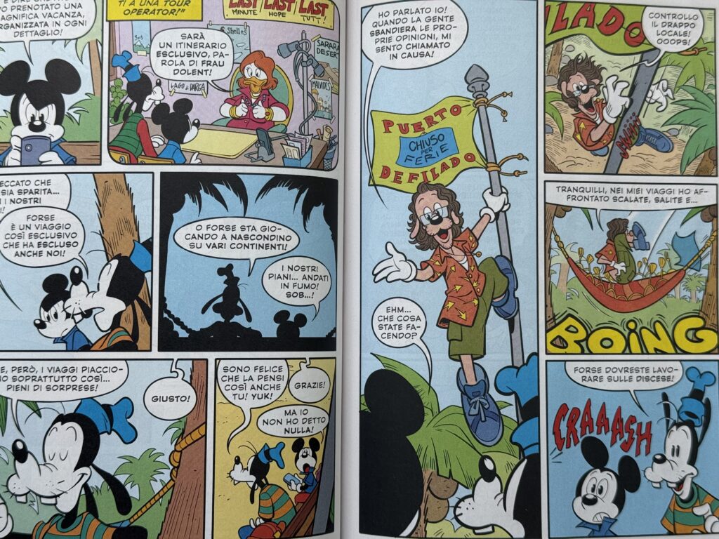 Topolino e lo sbandieramento vacanziero