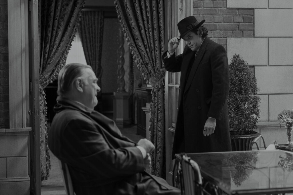 Finn Byrne/Silvermane (Brendan Gleeson) and Winston (Lukas Haas) in SPIDER-NOIR
Photo: Courtesy of Prime
© Amazon Content Services LLC