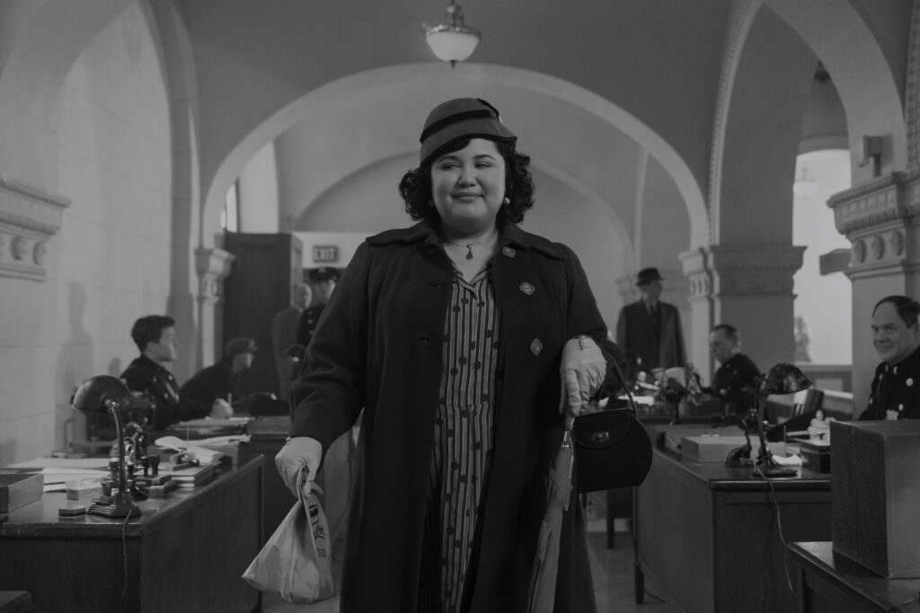 Janet Ross (Karen Rodriguez) in SPIDER-NOIR
Photo: Aaron Epstein/Prime
© Amazon Content Services LLC