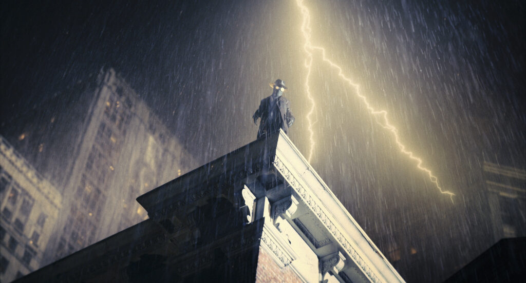 “The Spider” (Nicolas Cage) in a scene from Prime Video’s Spider-Noir (Courtesy of Prime Video)