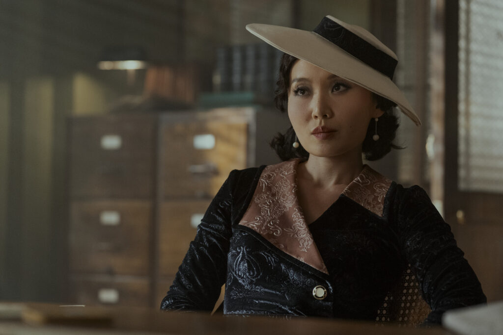 Cat Hardy (Li Jun Li) in SPIDER-NOIR
Photo: Aaron Epstein/Prime
© Amazon Content Services LLC
