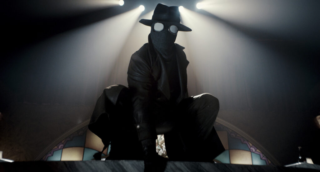 “The Spider” (Nicolas Cage) in a scene from Prime Video’s Spider-Noir (Courtesy of Prime Video)